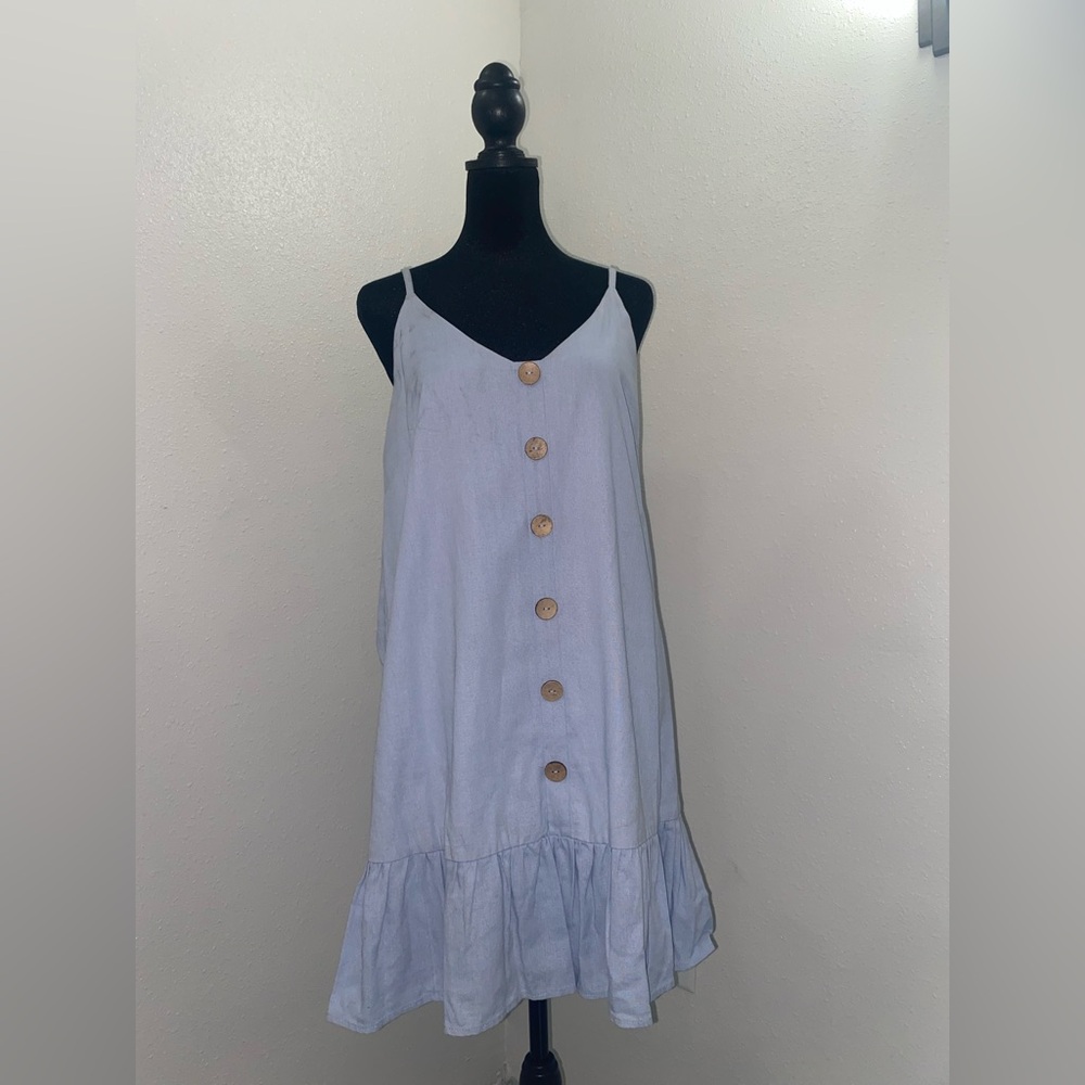As U Wish Sky Blue Blouse